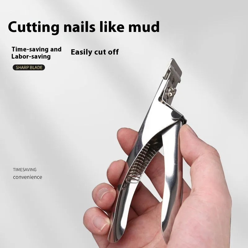 French manicure U-shaped nail scissors stainless steel nail art cutting tool