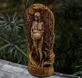 A detailed resin statue of a Greek Goddess, 22cm tall, for altar or garden decoration.