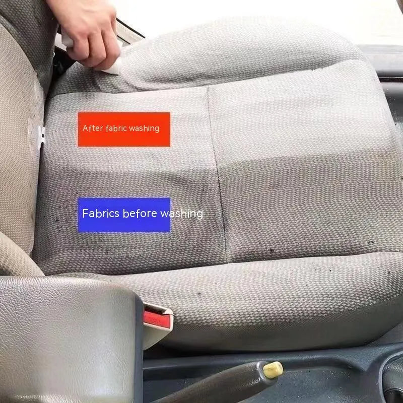 Wash-free fabric roof foam decontamination cleaner bottle with towel and sponge wipes for car interior cleaning