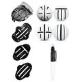 Plastic outdoor golf scriber putter alignment tool body set with drawing pens