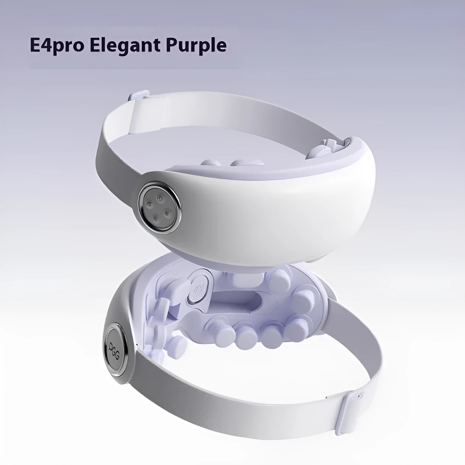 Bluetooth smart eye moisturising instrument for hot compress and massage in purplish grey