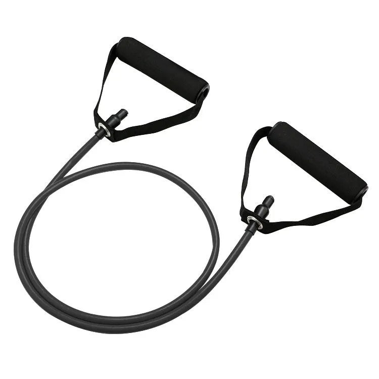 Adjustable chest expander with TPE tension ropes in five colours representing 10LB to 30LB resistance levels