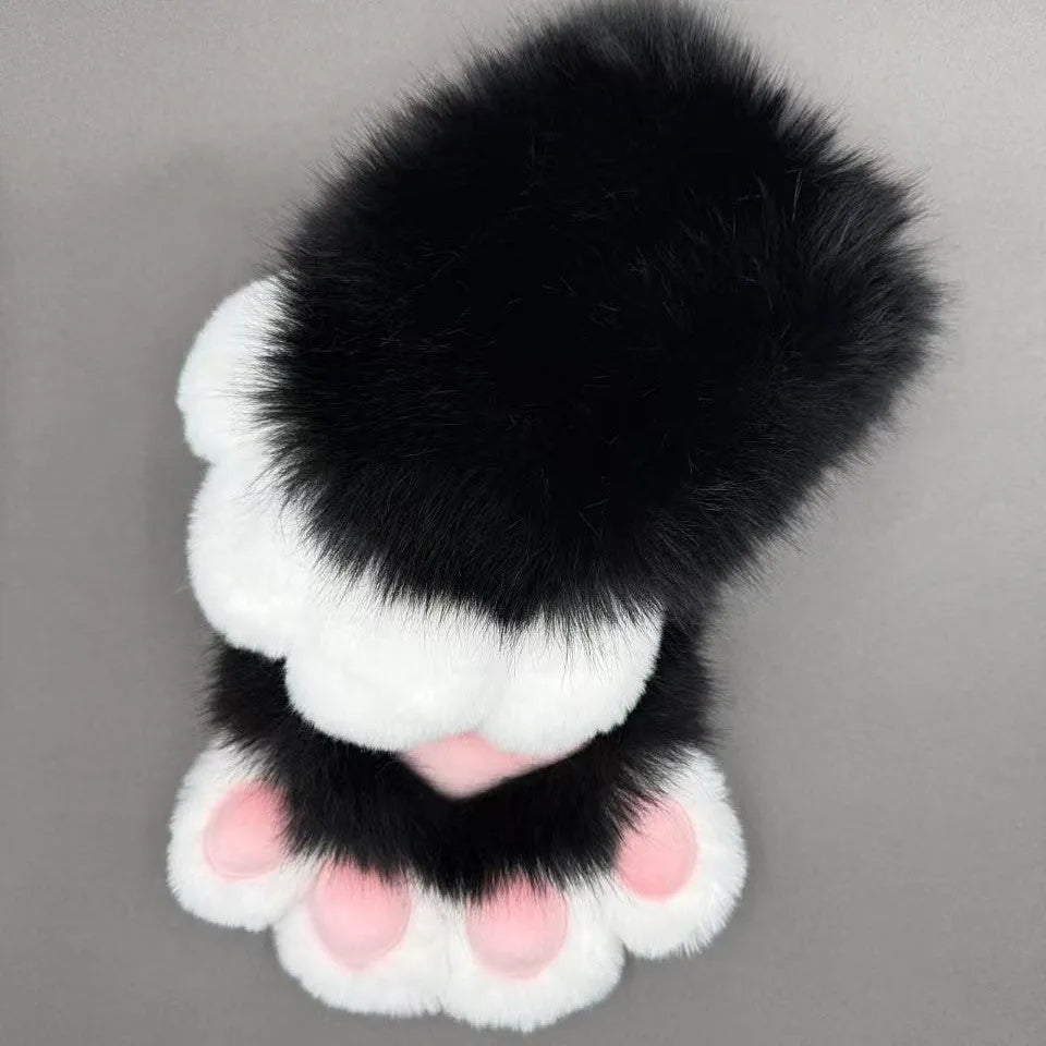 Animal claw cosplay gloves with colourful pads in free size for costume decoration