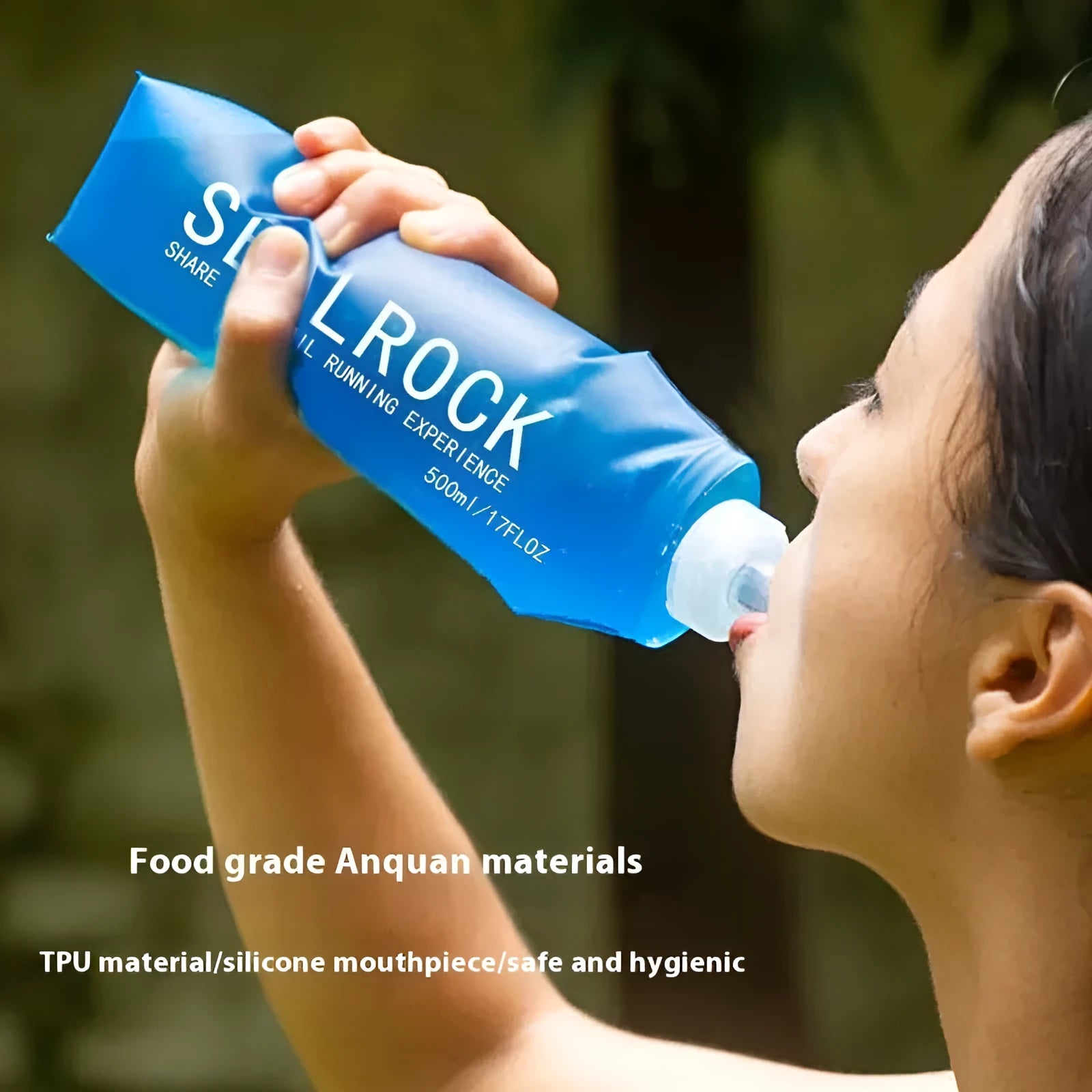 Plastic portable drinking straw for mountain climbing and biking activities