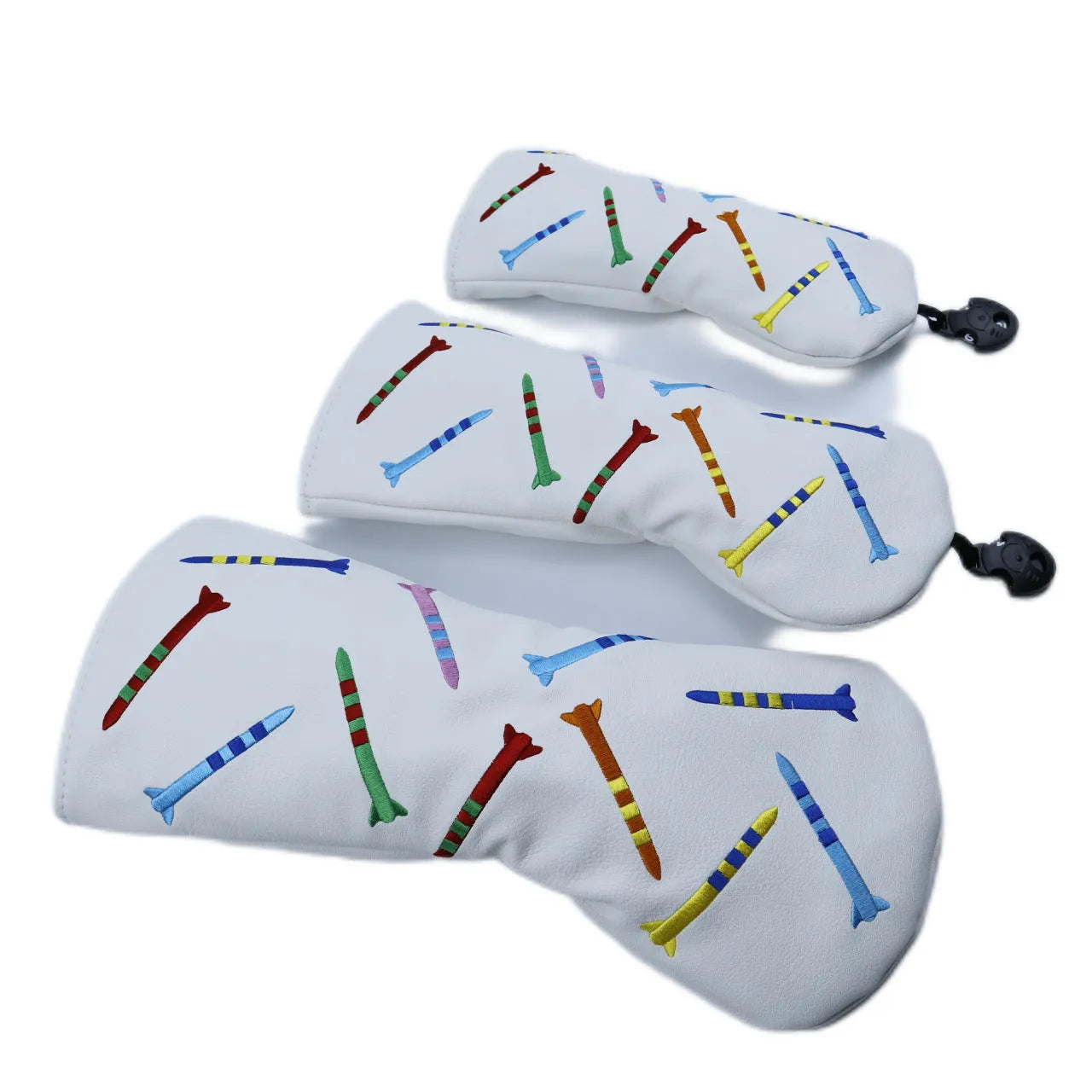 Black or white PU golf club wooden pole set in large, medium or small size for fitness training