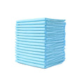 Pack of white pet urinal pads with blue trim showing size dimensions and model type.