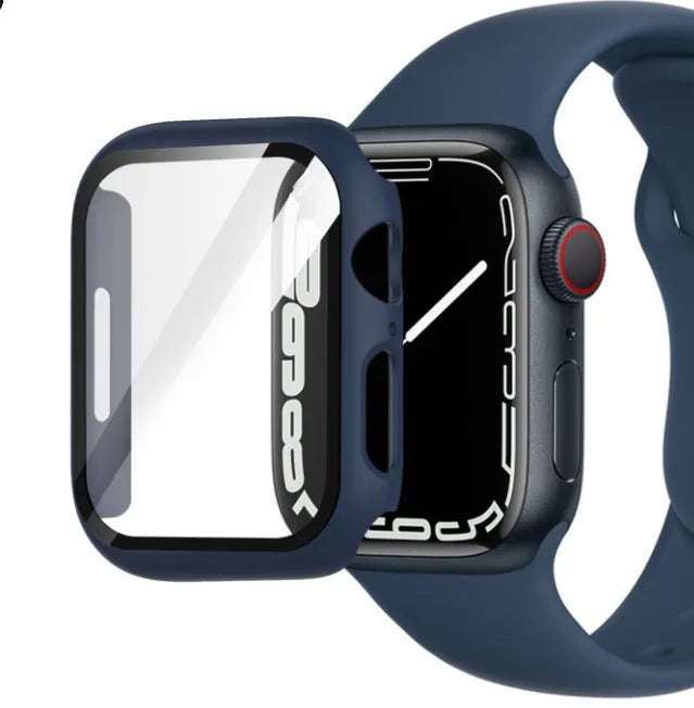 PC tempered film protective case for Apple Watch in various colours and sizes