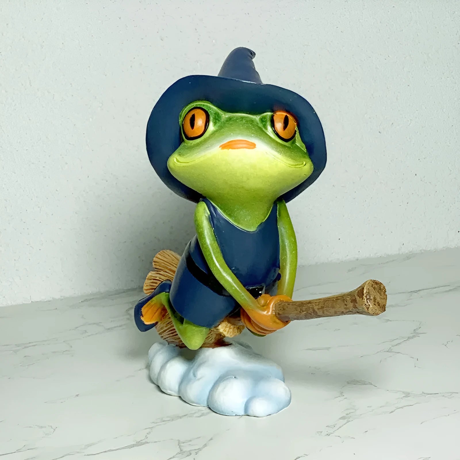 European style Magic Yoga Frog ornament made of plastic and resin in RDW123 colour.