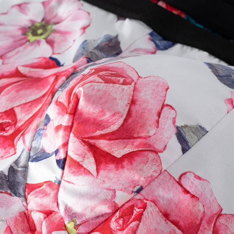 Ice silk men's underwear with fashion printing pattern in mid waist design