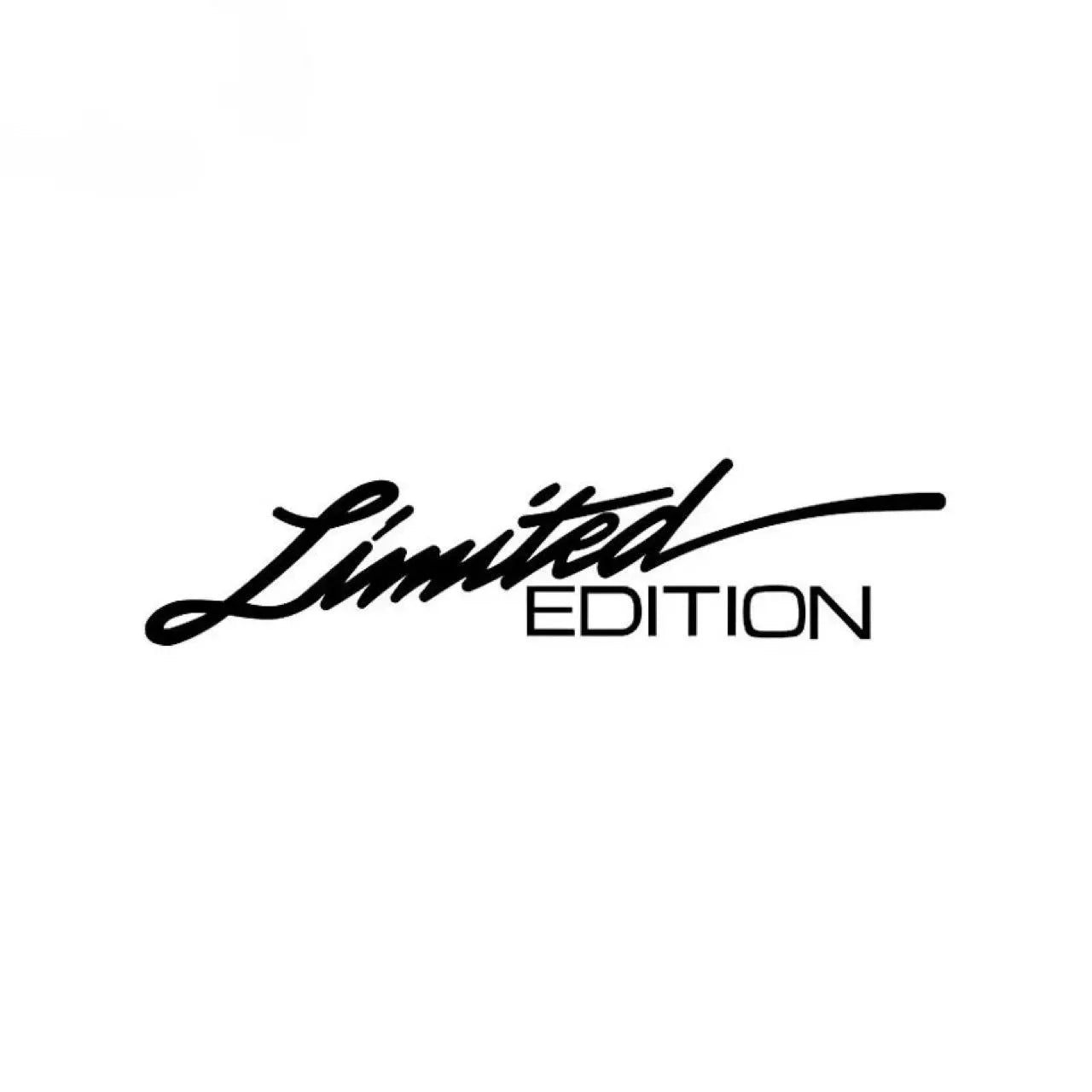 Black reflective car sticker with laser text design on PET material for vehicle decoration