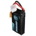 7.4V 1200mAh lithium battery for RC model cars and ships measuring 15x36x70mm