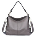 Genuine first layer cowhide vertical square crossbody bag with zipper pockets in black or taro colour