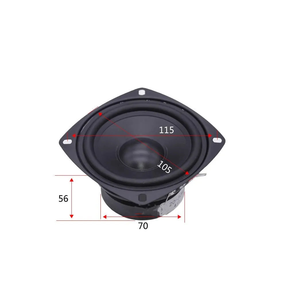 4-inch bass coaxial car audio speaker with magnet construction for General Motors vehicles