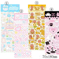 Waterproof PVC cartoon sticker sheets for notebook and stationery decoration