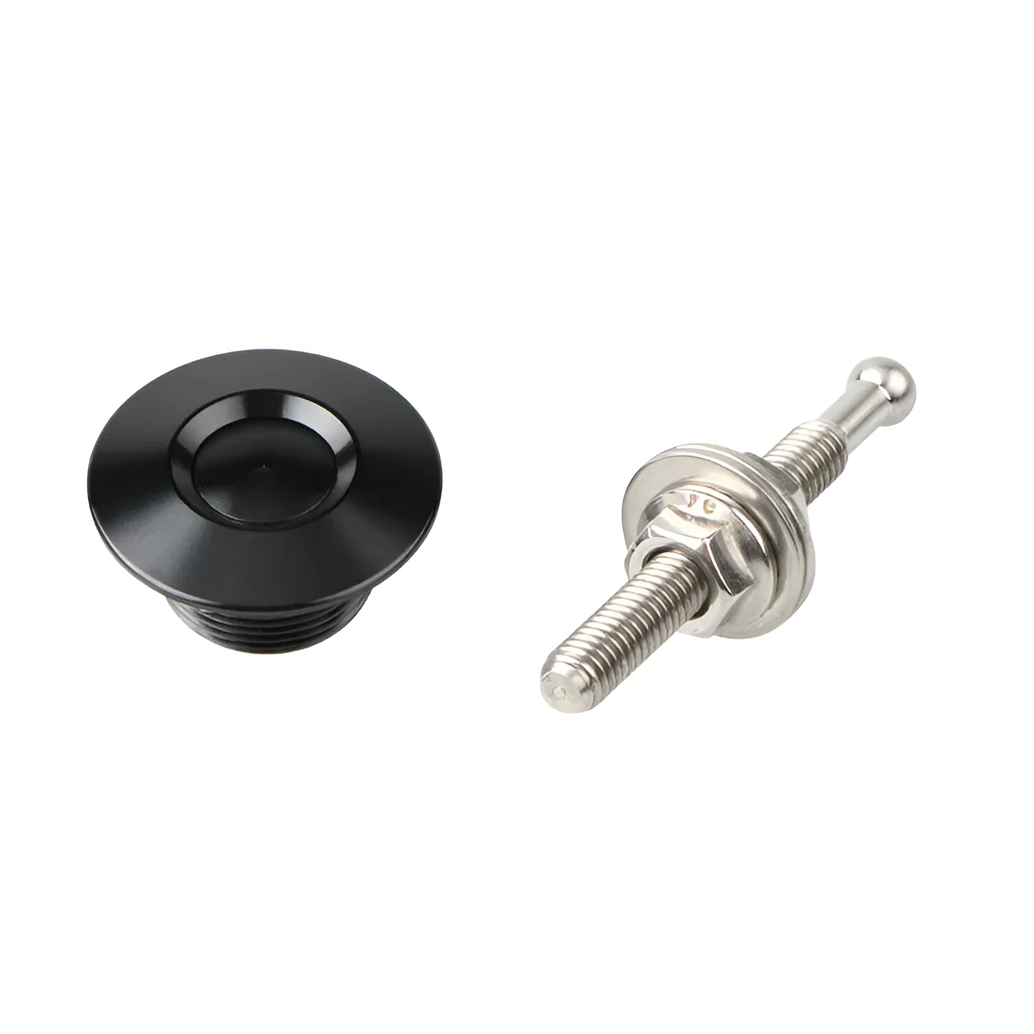 30mm diameter CNC aluminium mini engine cover lock in five colour options with 55mm screw