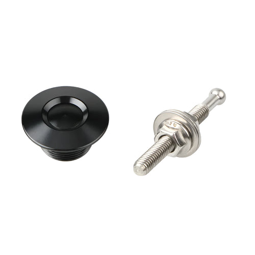 30mm diameter CNC aluminium mini engine cover lock in five colour options with 55mm screw