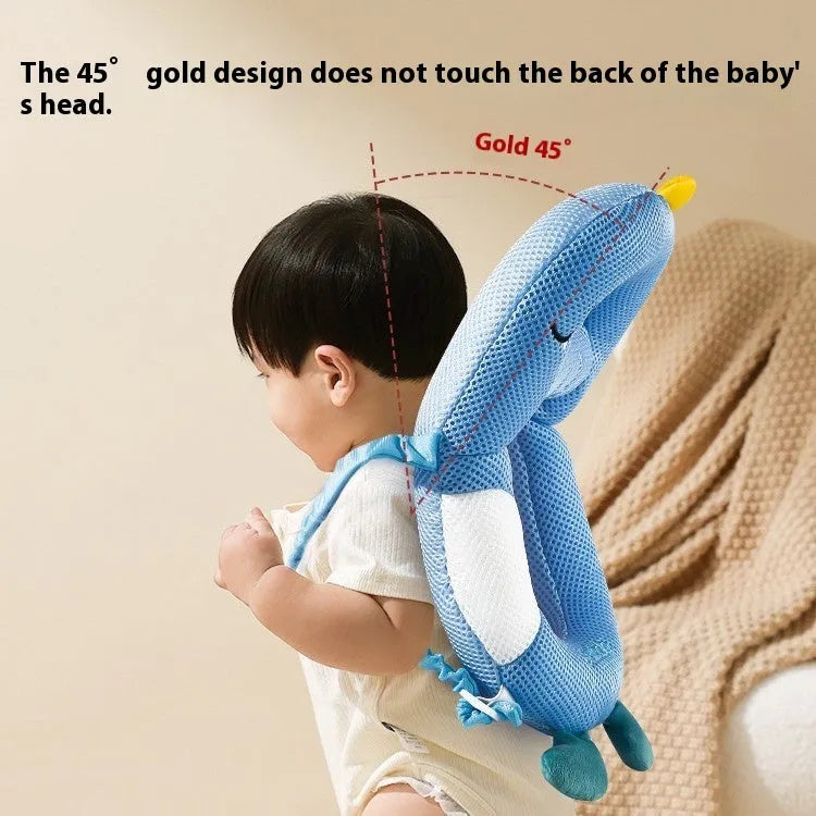 Cartoon baby anti-collision pillow in Little Dinosaur design for toddler fall protection.