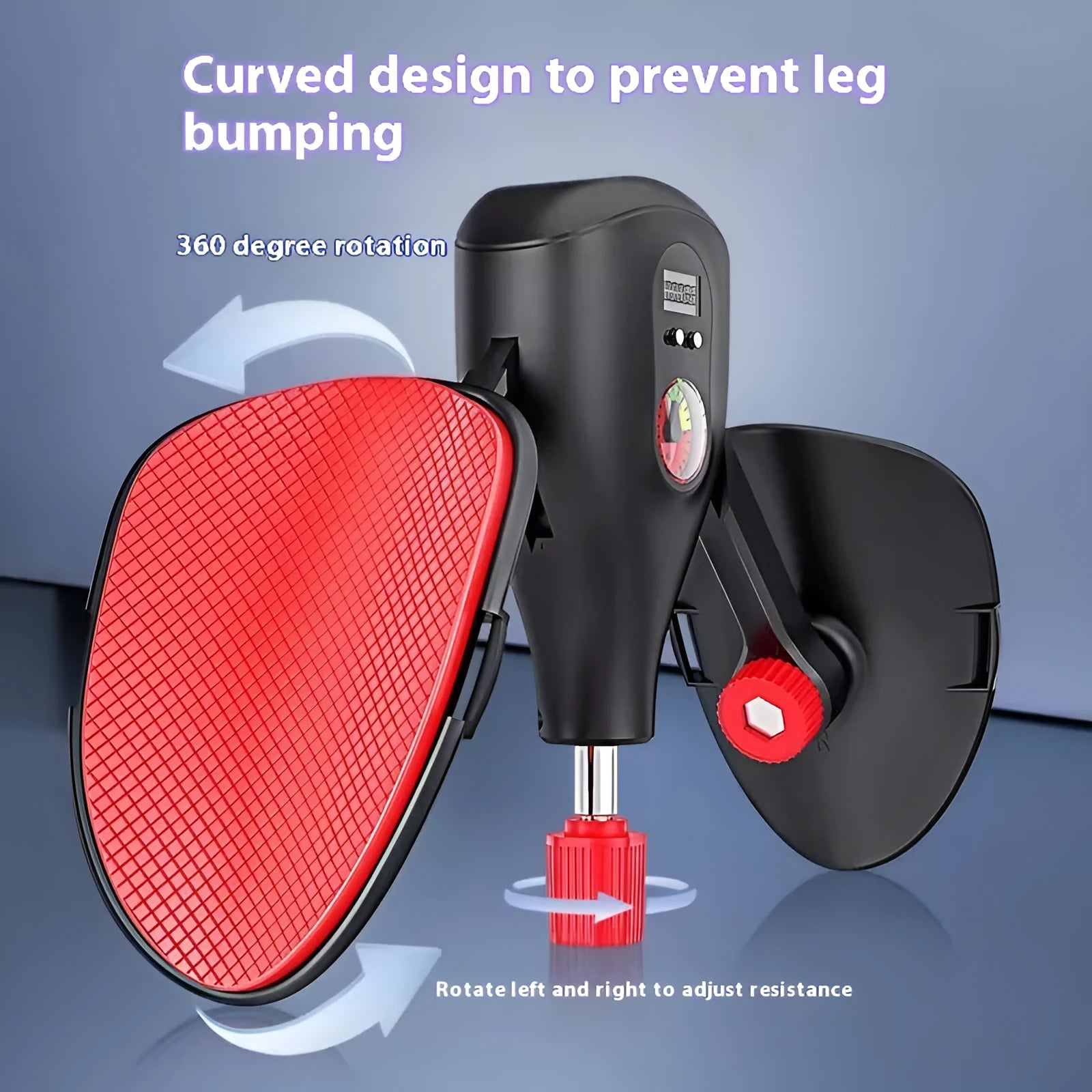 Men's black Kegel trainer for PC muscle exercise, shown with adjustable straps and a carrying handle.