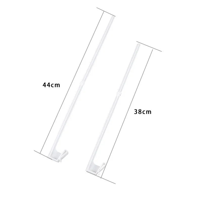 Car window flag pole holder set with 10 white PP plastic mounting clips