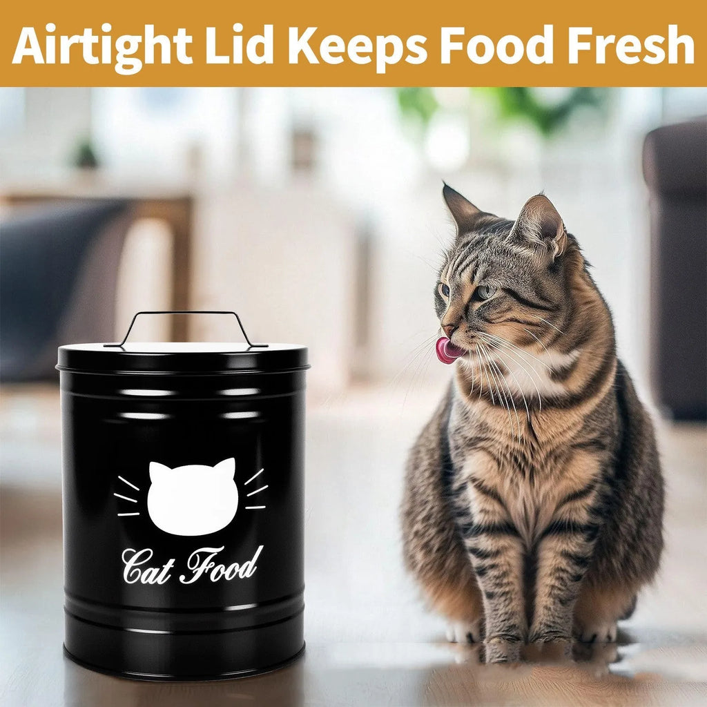 Round iron sheet moisture-proof storage container with 301-500ml capacity for pantry organisation