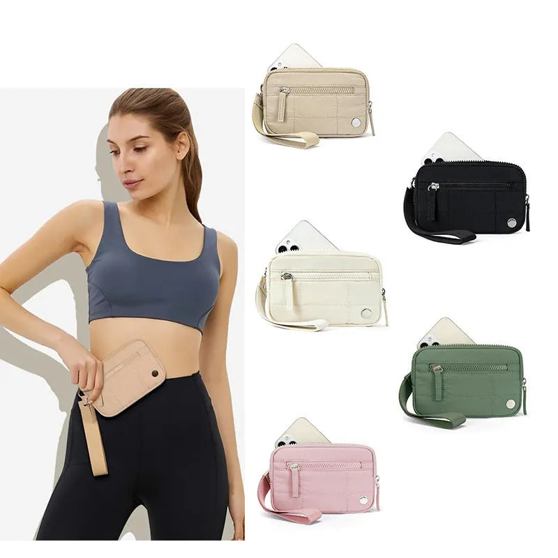 Waterproof quilted women's handbag with transparent deck in seven colour options