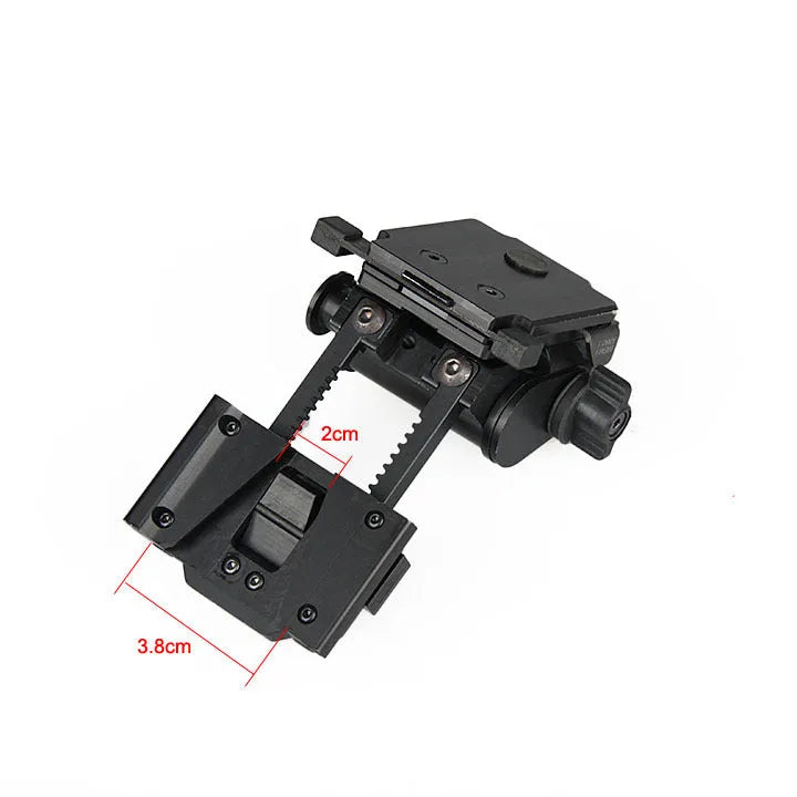 Strong dark earth metal alloy L4 G24 NVG fast helmet mount with OPS breakaway base