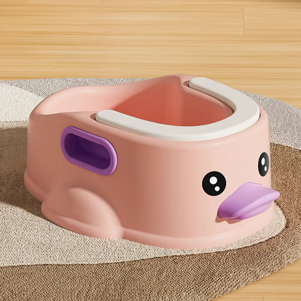 Duck-shaped PVC bathtub for washing dogs and cats in blue, pink or yellow colours