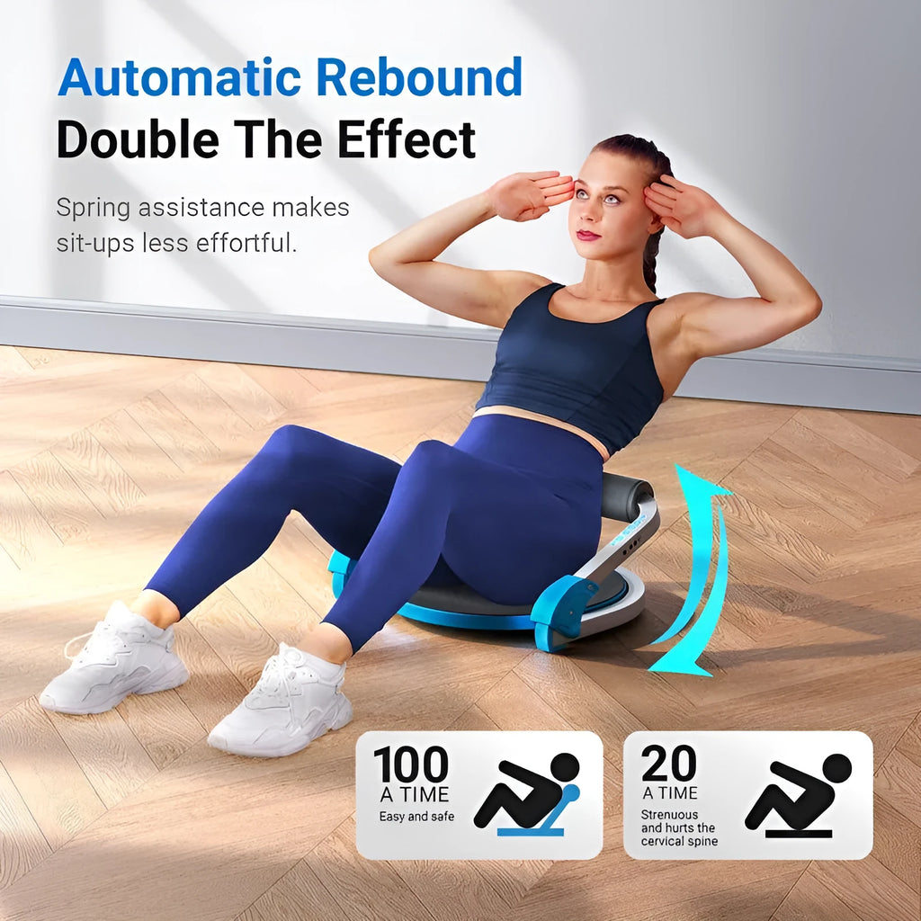 A red household mini multifunctional abdominal fitness device for core workouts.
