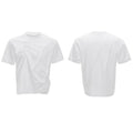 Men's loose grey cotton T-shirt with three-dimensional pleating detail on the front.