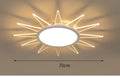 Modern round aluminium LED ceiling lamp with remote control for dimmable lighting