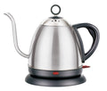 Gold automatic stainless steel electric kettle with touch controls and 1 litre capacity.