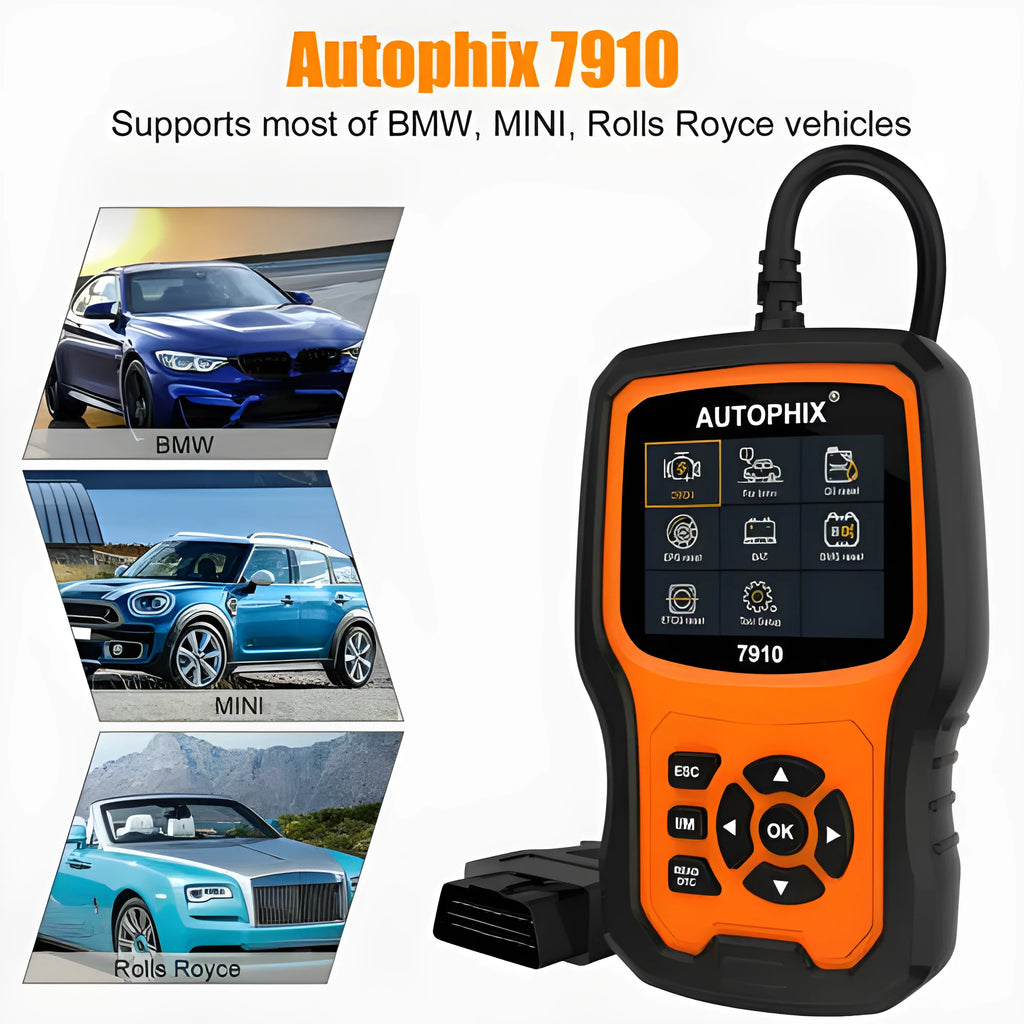 Autophix 7910 handheld automotive OBD2 diagnostic scanner and code reader tool