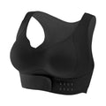 Women's front closure yoga sports bra with back shaping and 3/4 moulded cups