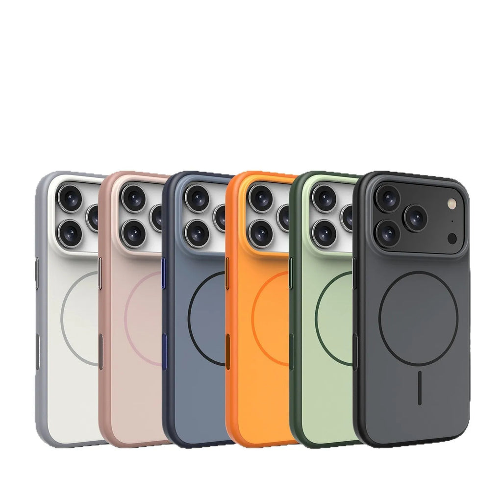 Magnetic AI photography button phone case for iPhone 16 and 17 in blue colour