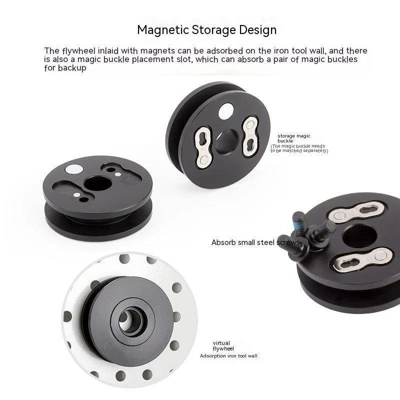 Aluminium alloy bicycle chain holder tool with barrel shaft design for quick release bike maintenance