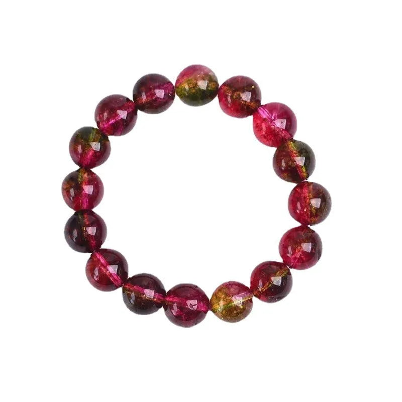 Women's handmade watermelon crystal bracelet in pastoral style with four size options