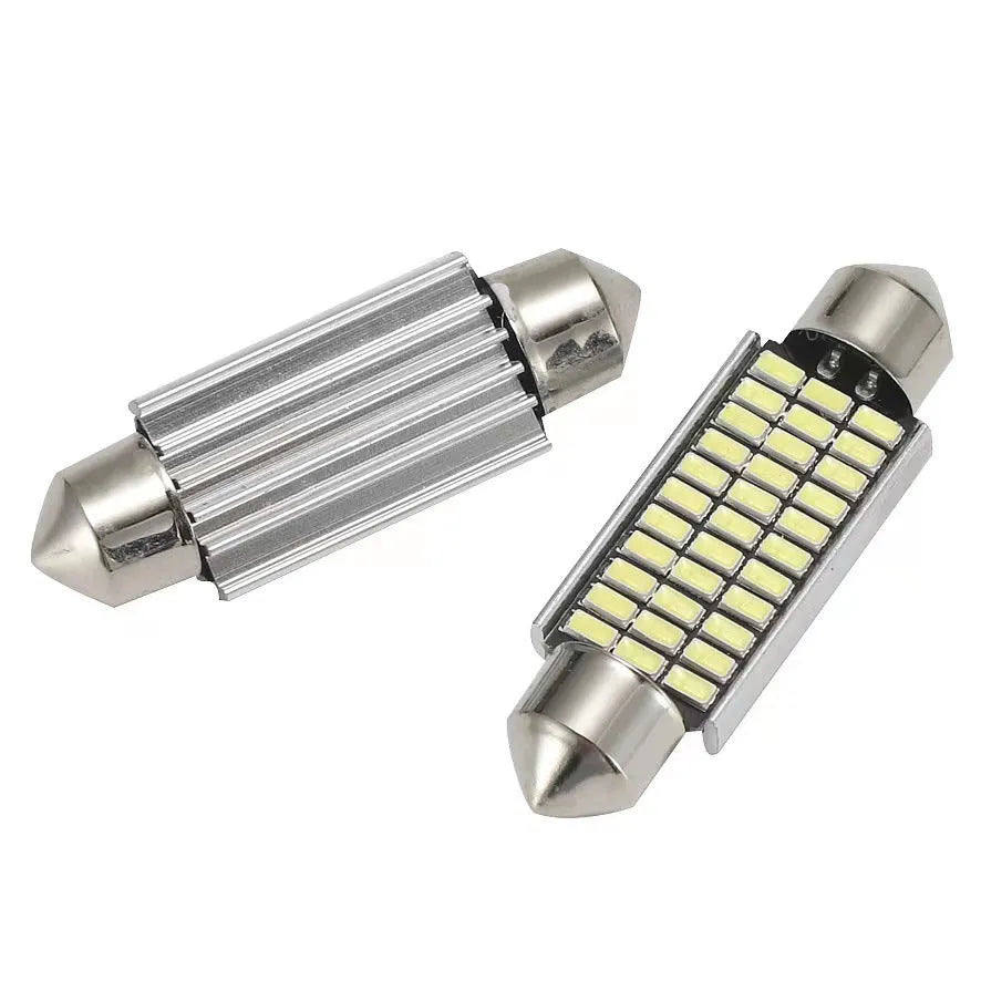 Car roof LED light with aluminium housing and double tip design for decoding applications