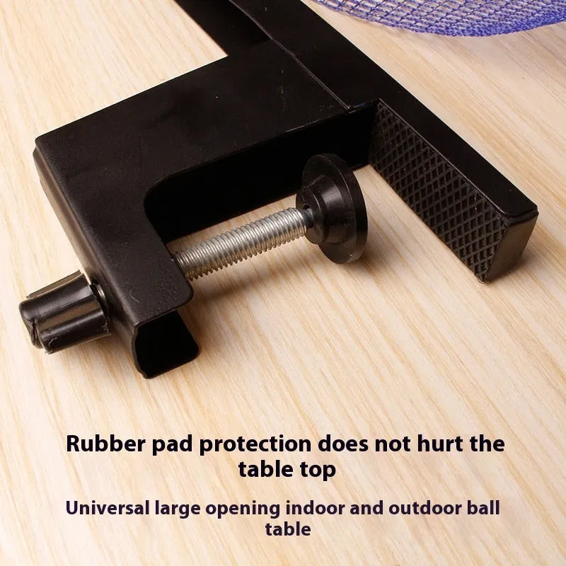 Table tennis post set with thickened universal clips for indoor open grid table tennis tables