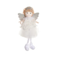 Girl's Christmas angel hair pendant in fabric with high ponytail attachment