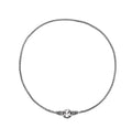 Silver S925 sterling silver clavicle necklace with a simple pendant on a fine chain.
