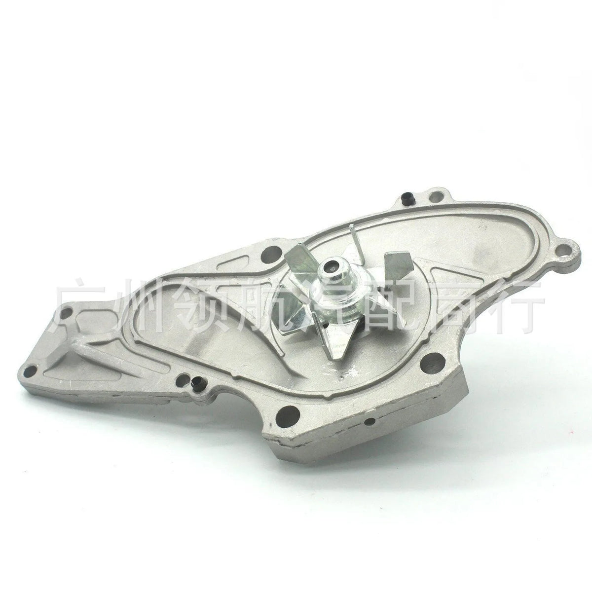 Metal automotive belt and water pump assembly component measuring 28x18x16 cm
