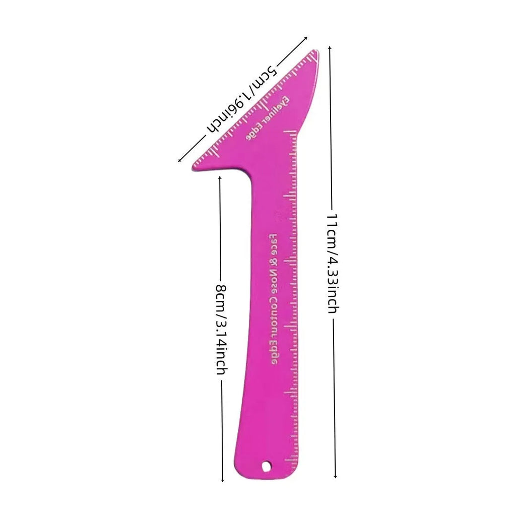 Reusable 3-in-1 eyeliner stencil for hooded eyes and face contouring makeup tool