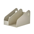 Desktop plastic storage box with two grids for documents and stationery organisation