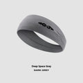 Seamless knitted exercise hair band in black, grey, or blue for running and cycling sports