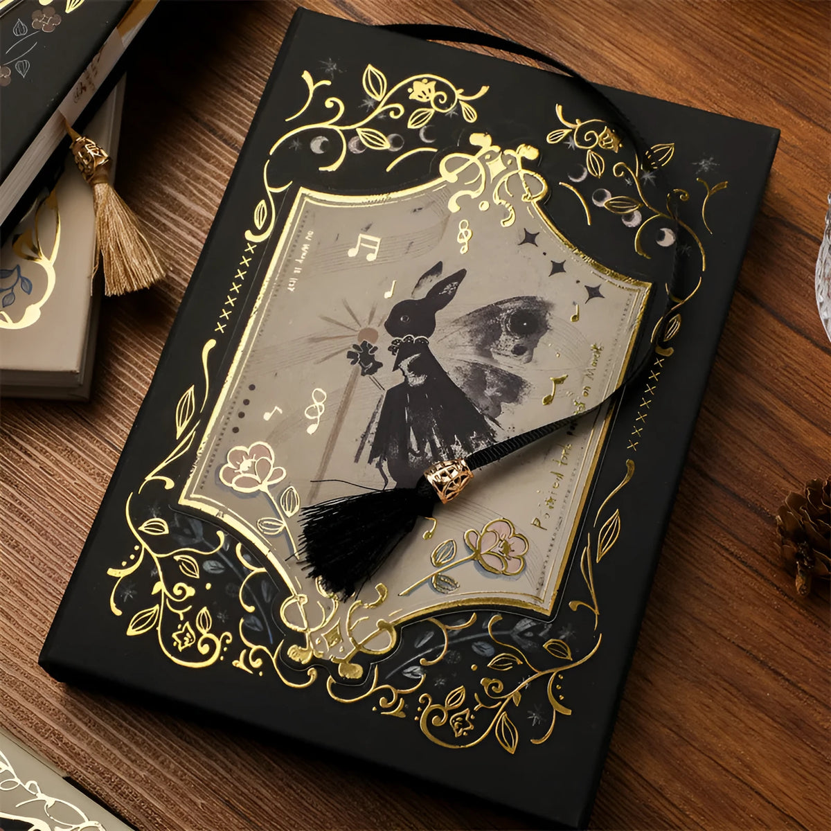 A5 retro gothic style notebook with art covers including Pan Shen's Maze, Forest, and Red Fruit Temptation designs