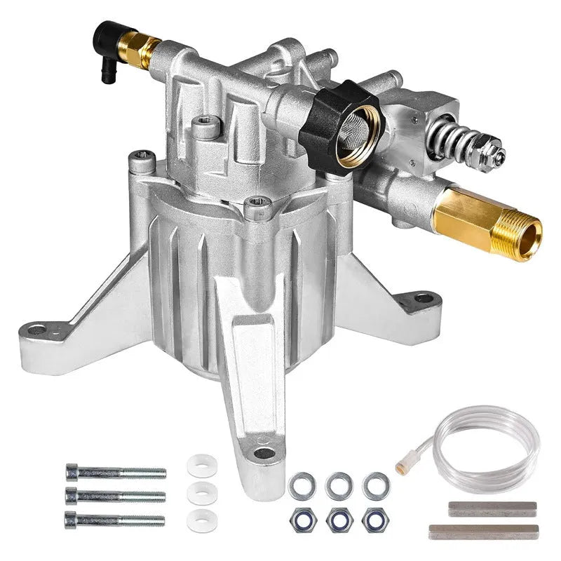 P170 swash plate aluminum pump with perpendicular shaft for high pressure cleaning machines