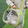 Transparent hard-sided EVA cat carrier backpack in large size for cats up to 9kg