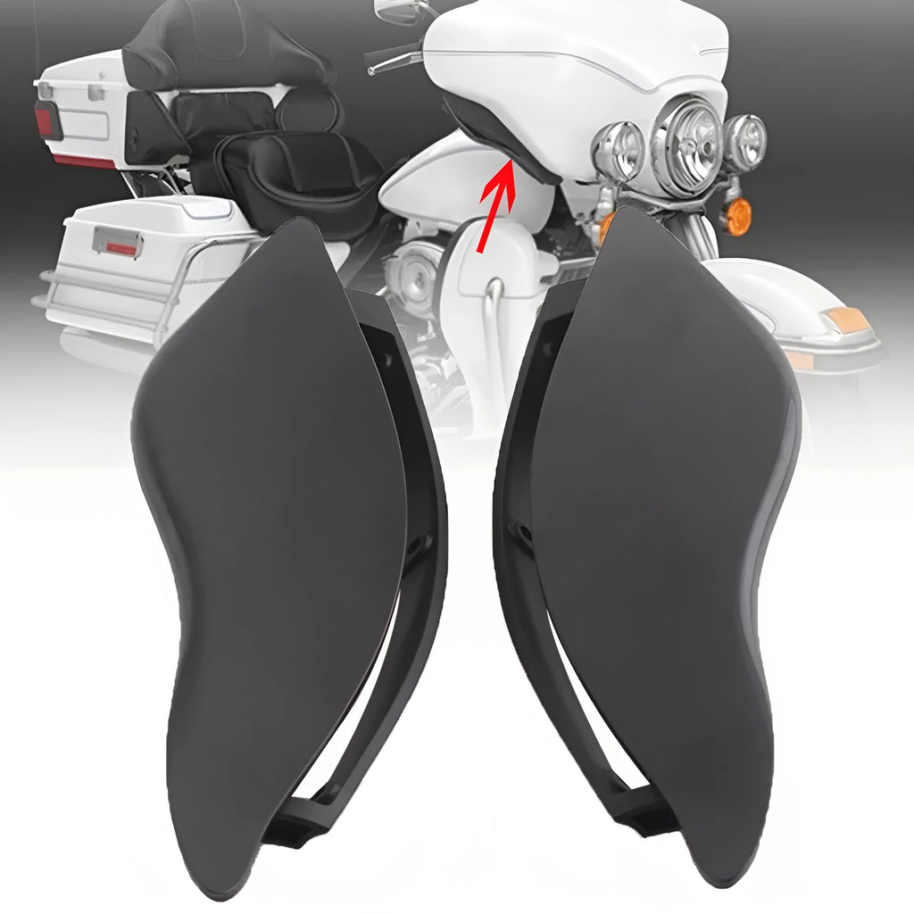 Harley Davidson Gliding wind deflector side wing set in ABS plastic for three-wheel motorcycle wind protection