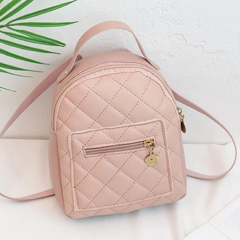 Girls' Korean style embroidered hard bookbag backpack in black, pink or white colours