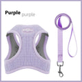 Brown waffle cloth cat harness with chest strap design for secure pet control